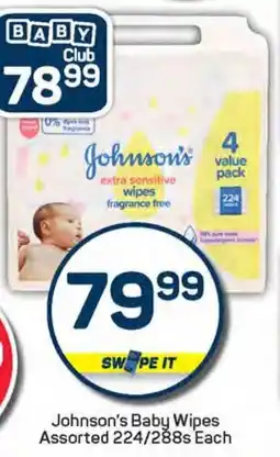 Pick n Pay Johnson's Baby Wipes Assorted offer