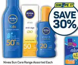 Pick n Pay Nivea Sun Care Range Assorted offer