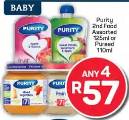 Pick n Pay Purity 2nd Food Assorted or Pureed offer