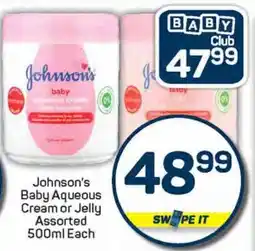 Pick n Pay Johnson's Baby Aqueous Cream or Jelly Assorted offer