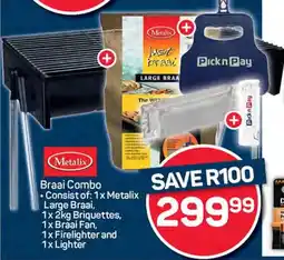 Pick n Pay Metalix Braai Combo offer