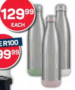 Pick n Pay REAL HOME Stainless Steel Grooved Double Wall Bottle Assorted Colours offer