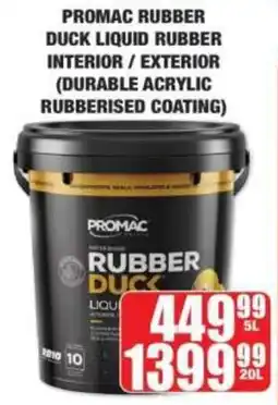 Boxer Promac rubber duck liquid rubber interior/ exterior offer