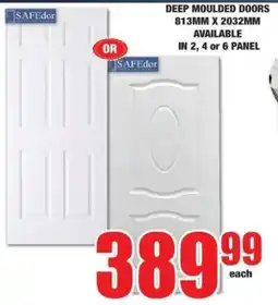 Boxer Safedor deep moulded doors offer