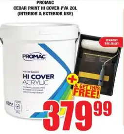 Boxer Promac cedar paint hi cover pva offer