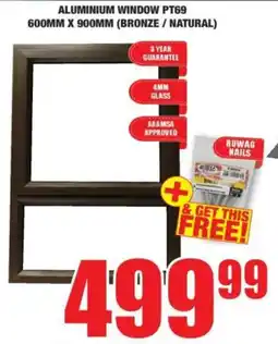 Boxer Aluminium window pt69 offer