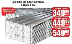 Boxer Alu zinc ibr roof sheeting offer