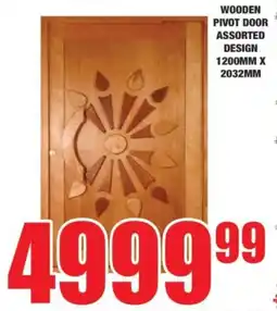 Boxer Wooden pivot door assorted design offer