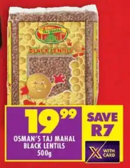 Shoprite Osman's taj mahal black lentils offer