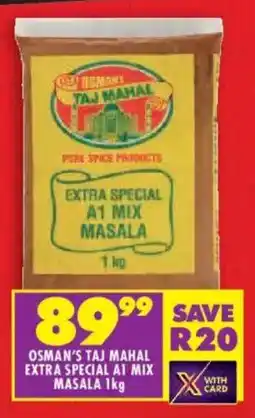 Shoprite Osman's taj mahal extra special a1 mix masala offer