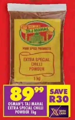 Shoprite Osman's taj mahal extra special chilli powder offer
