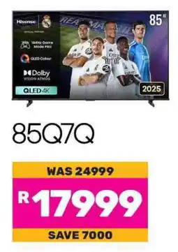 Game Hisense 85" QLED 4K Smart TV offer