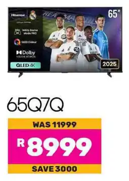 Game Hisense 65" QLED 4K Smart TV offer