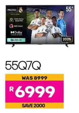 Game Hisense 55" QLED 4K Smart TV offer