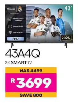 Game Hisense 43" FHD 2K Smart TV offer
