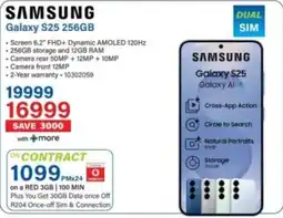 Incredible Connection Samsung Galaxy S25 256GB offer