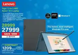 Incredible Connection Lenovo Yoga 7 2-in-1 AMD Ryzen AI 7 Laptop offer