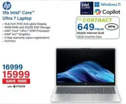 Incredible Connection HP 15s Intel Core Ultra 7 Laptop offer