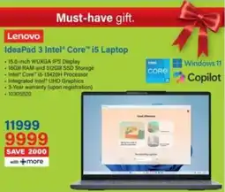 Incredible Connection Lenovo IdeaPad 3 Intel Core i5 Laptop offer