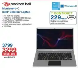Incredible Connection Packard Bell Montenero-C Intel Celeron Laptop offer