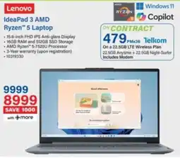 Incredible Connection Lenovo IdeaPad 3 AMD Ryzen 5 Laptop offer