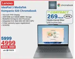 Incredible Connection Lenovo IdeaPad 3 MediaTek Kompanio 520 Chromebook offer