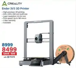 Incredible Connection Creality Ender 3V3 3D Printer offer