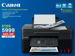 Incredible Connection Canon Pixma G4470 MegaTank Printer offer