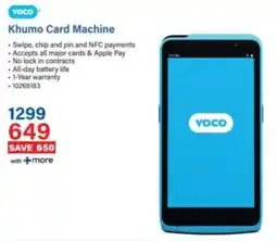 Incredible Connection Yoco Khumo Card Machine offer