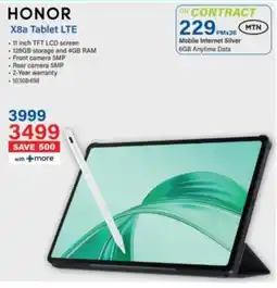 Incredible Connection Honor X8a Tablet LTE offer