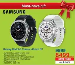Incredible Connection Samsung Galaxy Watch8 Classic 46mm BT offer