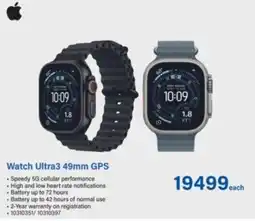 Incredible Connection Apple Watch Ultra3 49mm GPS offer