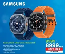 Incredible Connection Samsung Galaxy Watch Ultra 47mm Titanium LTE offer