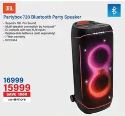 Incredible Connection JBL Partybox 720 Bluetooth Party Speaker offer