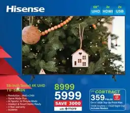 Incredible Connection Hisense 58-inch Smart 4K UHD TV-58A6N offer