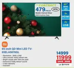 Incredible Connection Xiaomi 65-inch QD Mini LED TV offer