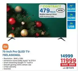 Incredible Connection Xiaomi 75-inch Pro QLED TV offer