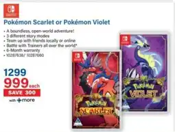 Incredible Connection Nintendo Pokémon Scarlet or Pokémon Violet offer