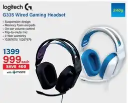 Incredible Connection Logitech G335 Wired Gaming Headset offer