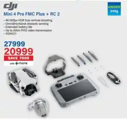 Incredible Connection Dji Mini 4 Pro FMC Plus + RC 2 offer