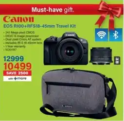Incredible Connection Canon EOS R100 + RFS18-45mm Travel Kit offer