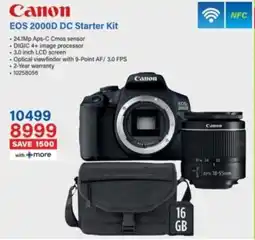 Incredible Connection Canon EOS 2000D DC Starter Kit offer