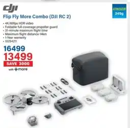 Incredible Connection Dji Flip Fly More Combo offer