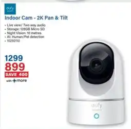 Incredible Connection Cufy Indoor Cam 2K Pan & Tilt offer