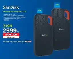 Incredible Connection SanDisk Extreme Portable SSD 1TB offer