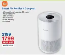 Incredible Connection Xiaomi Smart Air Purifier 4 Compact offer