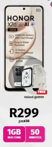 Vodacom HONOR X7d offer