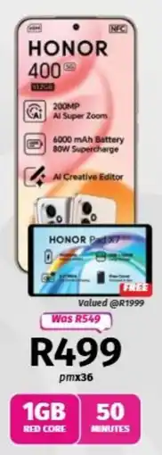 Vodacom Honor 400 offer