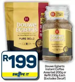 Pick n Pay Hypermarket Douwe Egberts Instant Coffee Assorted or Refill offer