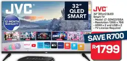 Pick n Pay Hypermarket JVC 32" 81cm QLED Smart TV offer